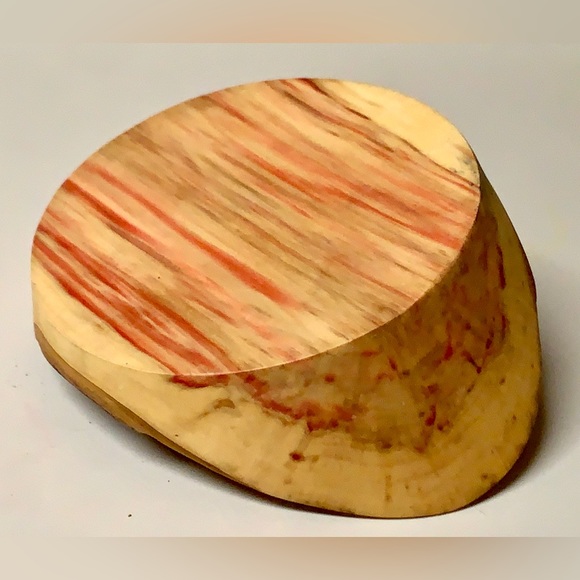 Hand Crafted Raw Edge Live Wood FLAMING BOX ELDER Bowl - Picture 8 of 16